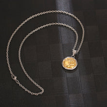Load image into Gallery viewer, Stainless Steel Irregular Round Card Dice Playing Card Necklace