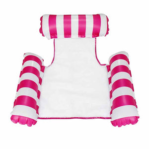 Cross border mesh floating bed inflatable hammock water collapsible back floating bed water inflatable deck chair inflatable floating row