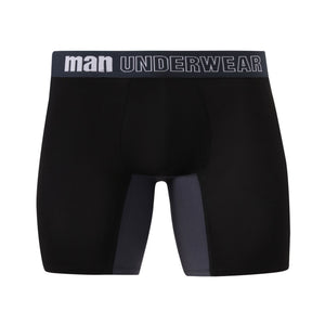 Men's bamboo fiber color long underwear men's thin sports breathable mid-waist loose boxers summer