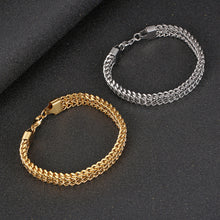 Load image into Gallery viewer, Stainless Steel Double Layer Trend Fashion Bracelet For Men And Women