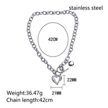 Load image into Gallery viewer, Stainless Steel Hollow Heart INS Minimalist Cold Style Necklace