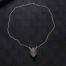 Load image into Gallery viewer, Stainless Steel Japanese Mask Personality  Retro Pendant Necklace