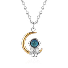 Load image into Gallery viewer, Stainless Steel INS Astronaut Trend Fashion Necklace