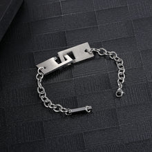 Load image into Gallery viewer, Stainless Steel 808bass Square Buckle Trend Bracelet