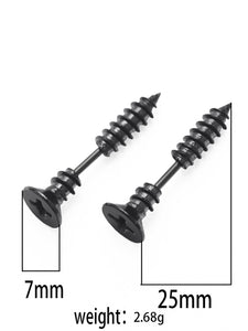 Stainless Steel Screw Trend Stud Earring