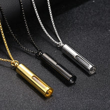 Load image into Gallery viewer, Stainless Steel Hollow Out Can Open Perfume Bottle And Essential Oil Bottle Fashion Pendant Necklace
