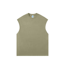 Load image into Gallery viewer, 【1+100+100】 Spring and summer heavy 305G earth color FOG sleeveless vest men&#39;s top