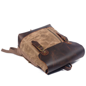 Outdoor travel backpack hard wax canvas backpack new outdoor anti-male and female travel bag