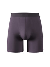 Load image into Gallery viewer, Bamboo fiber men&#39;s long underwear mid-waist black boys shorts students youth sports and leisure