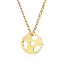 Load image into Gallery viewer, Stainless Steel Fitness Exercise Dumbbell Trend Pendant Necklace
