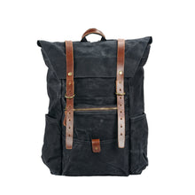 Load image into Gallery viewer, New retro men&#39;s canvas backpack outdoor anti-hiking hiking bag large capacity camping bag