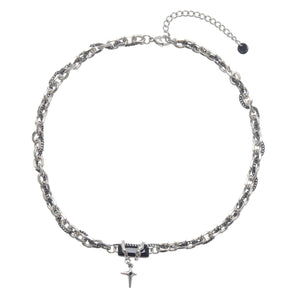 Stainless Steel Geometry Cross Necklace