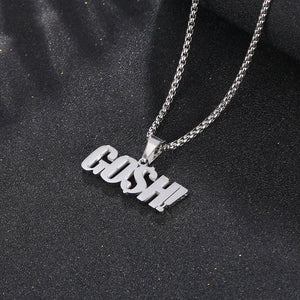 Stainless Steel GOSH Trend Fashion Pendant Necklace