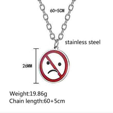 Load image into Gallery viewer, Stainless Steel Fashion Creativity Prohibit Emo Pendant Necklace