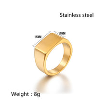 Load image into Gallery viewer, Stainless Steel European And American Minimalism Glossy Ring