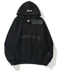 ESSENTIALS Letter printed hoodie for men and women High street group build cultural sweater fashion coat