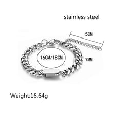 Load image into Gallery viewer, Stainless Steel Cuban Bracelet Trend Men and Women Street Trend Minimalism Bracelet