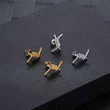Load image into Gallery viewer, Stainless Steel Europe And America Tie A Knot Fashion Stud Earring