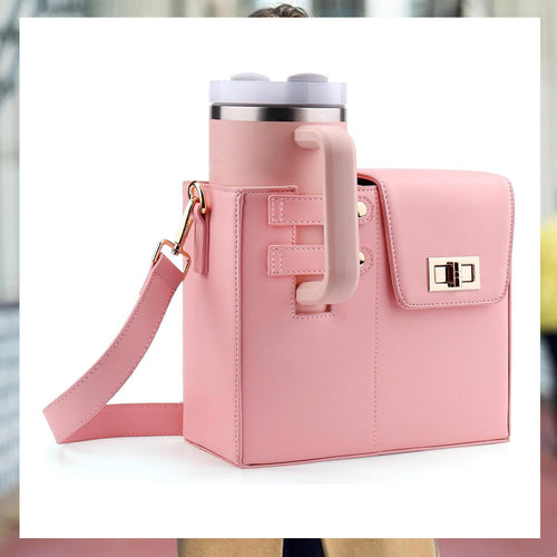 Outdoor portable belt cup protective cover general purpose large thermos cup cover crossbody cup storage bag
