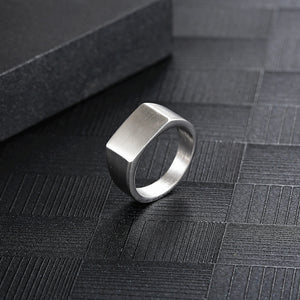 Stainless Steel European And American Minimalism Glossy Ring