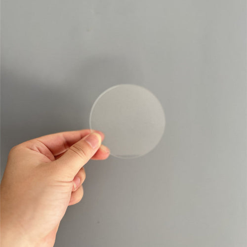 Acrylic coasters anti-scalding round gradation candy color shooting props decorative decoration ulation mat table mat - Critique Clothing - 