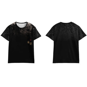 Black myth Wukong hot sublimation men's short sleeve 3D printed short sleeve - Critique Clothing - 
