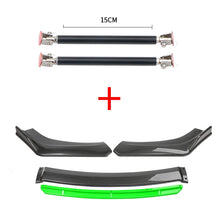 Load image into Gallery viewer, Car Accessories Universal Car Front Bumper Lip Body Kit Spoiler Splitter Diffuser 4PCS White Carbon Fiber Splitter ABS Plastic - Critique Clothing - 