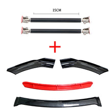 Load image into Gallery viewer, Car Accessories Universal Car Front Bumper Lip Body Kit Spoiler Splitter Diffuser 4PCS White Carbon Fiber Splitter ABS Plastic - Critique Clothing - 