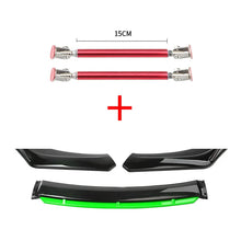Load image into Gallery viewer, Car Accessories Universal Car Front Bumper Lip Body Kit Spoiler Splitter Diffuser 4PCS White Carbon Fiber Splitter ABS Plastic - Critique Clothing - 
