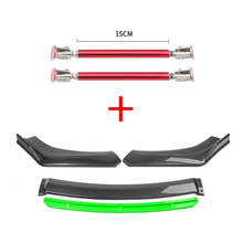Load image into Gallery viewer, Car Accessories Universal Car Front Bumper Lip Body Kit Spoiler Splitter Diffuser 4PCS White Carbon Fiber Splitter ABS Plastic - Critique Clothing - 