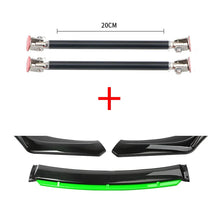Load image into Gallery viewer, Car Accessories Universal Car Front Bumper Lip Body Kit Spoiler Splitter Diffuser 4PCS White Carbon Fiber Splitter ABS Plastic - Critique Clothing - 