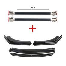 Load image into Gallery viewer, Car Accessories Universal Car Front Bumper Lip Body Kit Spoiler Splitter Diffuser 4PCS White Carbon Fiber Splitter ABS Plastic - Critique Clothing - 