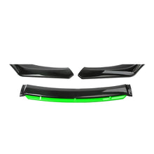 Load image into Gallery viewer, Car Accessories Universal Car Front Bumper Lip Body Kit Spoiler Splitter Diffuser 4PCS White Carbon Fiber Splitter ABS Plastic - Critique Clothing - 