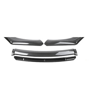 Car Accessories Universal Car Front Bumper Lip Body Kit Spoiler Splitter Diffuser 4PCS White Carbon Fiber Splitter ABS Plastic - Critique Clothing - 