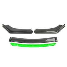 Load image into Gallery viewer, Car Accessories Universal Car Front Bumper Lip Body Kit Spoiler Splitter Diffuser 4PCS White Carbon Fiber Splitter ABS Plastic - Critique Clothing - 