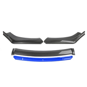Car Accessories Universal Car Front Bumper Lip Body Kit Spoiler Splitter Diffuser 4PCS White Carbon Fiber Splitter ABS Plastic - Critique Clothing - 