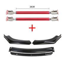 Load image into Gallery viewer, Car Accessories Universal Car Front Bumper Lip Body Kit Spoiler Splitter Diffuser 4PCS White Carbon Fiber Splitter ABS Plastic - Critique Clothing - 