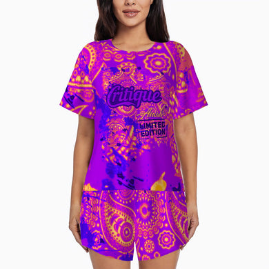Critique/Asaali Co. Women's Summer Round Neck Pajamas - Critique Clothing - 