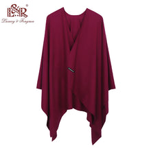 Load image into Gallery viewer, New Fashion Cashmere Winter Women Poncho Scarves Women Solid Shawl Cape Foulard Femme Pashmina Female Bufanda Mujer Sjaal