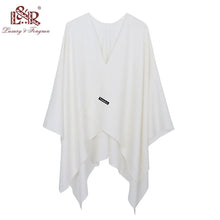 Load image into Gallery viewer, New Fashion Cashmere Winter Women Poncho Scarves Women Solid Shawl Cape Foulard Femme Pashmina Female Bufanda Mujer Sjaal