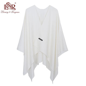 New Fashion Cashmere Winter Women Poncho Scarves Women Solid Shawl Cape Foulard Femme Pashmina Female Bufanda Mujer Sjaal