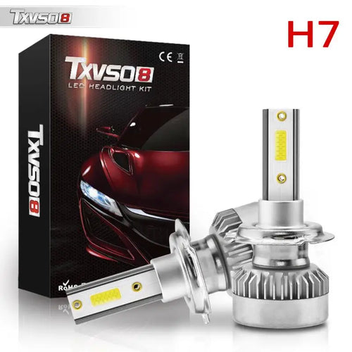 `Car Led Light H7 110W 20000LM COB LED Car Headlights Full Aluminum x2