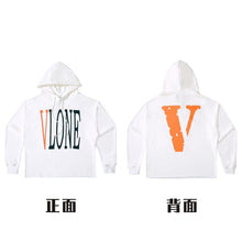 Load image into Gallery viewer, American hoodie male and female couples high street hip hop autumn winter jumper coat big V hoodie fashion brand autumn