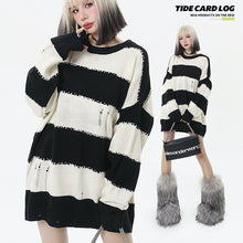 Load image into Gallery viewer, DRAPY - Oversized Graphic Sweater (Balenciaga)