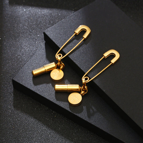 Stainless Steel Pill Pin Fashion Stud Earring