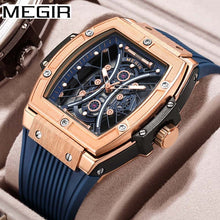 Load image into Gallery viewer, megir Men&#39;s Watch Fashion Square glow-in-the-dark Sports Watch men 8109