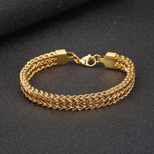 Load image into Gallery viewer, Stainless Steel Double Layer Trend Fashion Bracelet For Men And Women