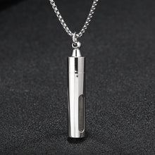 Load image into Gallery viewer, Stainless Steel Hollow Out Can Open Perfume Bottle And Essential Oil Bottle Fashion Pendant Necklace