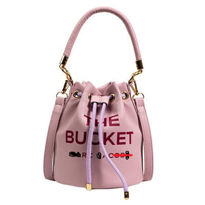Women's bag Classic fashion vintage printed et bag drawstring shoulder crossbody bag