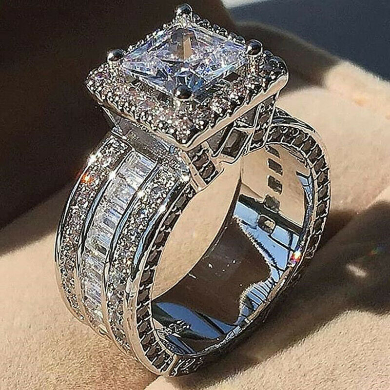 Hot silver fashion ring engagement ring for women